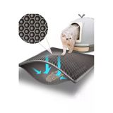 Elekli Kedi Tuvalet Önü Kedi Kum Paspası Gri Delikli Kedi Tuvaleti Kedi Kumu Paspası