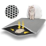 Elekli Kedi Tuvalet Önü Paspası, Kedi Kumu Paspası 65x45 cm