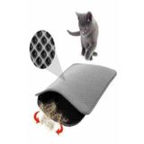 Elekli Kedi Tuvalet Önü Paspası Kedi Paspası GRİ 60x42 Cm
