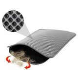 Elekli Standart Kedi Tuvalet Önü Paspası 60 x 40 Cm (Gri)
