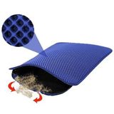 Elekli Standart Kedi Tuvalet Önü Paspası 60 x 40 Cm (Lacivert)