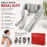 Elektirikli Boyun ve Sırt Masaj Aleti - Gri