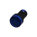 Elektrik Gross 0-100A 22MM LED Ampermetre (Akım Trafolu) Mavi Renk - Yok