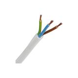 Elektrik Kablosu 3x1.5 mm TTR Kablo 100m Bakır İletkenli Yüksek Performans - Beyaz