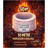 Elektrik - LED - Hoparlör Kablosu 2x0.75 mm – Dayanıklı ve Esnek Beyaz Kordon Kablo Kardelen - 50mt