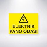 Elektrik Pano Odası Sticker 20X28 Cm