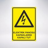 Elektrik Panosu Kapaklarını Kapalı Tut 21X35 Arkası Sticker