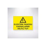 Elektrik Panosu Kapaklarını Kilitli Tut 21X35 Arkası Arkası Yapışkanlı Sticker