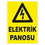 Elektrik Panosu Levhası Kolay Montaj İş Yeri Apartman Uyumlu İkaz Tabelası Pvc