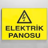 Elektrik Panosu Uyarı Levhası 20X30CM - 41 Delft Blue