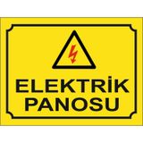 ELEKTRİK PANOSU UYARI LEVHASI