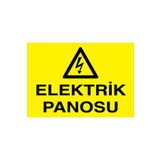 Elektrik Panosu Uyarı Tabelası - 50x70 Alüminyum Kompozit Panel - PAN14