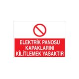 Elektrik Panosu... Uyarı Tabelası - 50x70 Alüminyum Kompozit Panel - PAN18