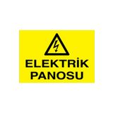 Elektrik Panosu Uyarı Tabelası - 50x70 Foreks - PAN14