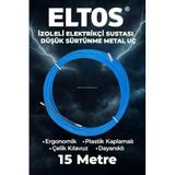 Elektrikçi Sustası İzoleli, Kablo Çekme Yayı, Balık Bandı, Plastik Kaplamalı, Çelik Kılavuz, Ergonomik, Düşük Sürtünme Uç, Tesisat Kablo Kanalı İçin, Esnek, Dayanıklı (15 M)