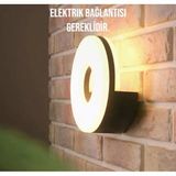 Elektrikle Çalışır, 10 Watt, 3000 Kelvin Led Aplik, İç Ve Dış Mekan, Bahçe Duvar Armatürü, Led Aplik