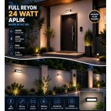 Elektrikle Çalışır, 24 Watt 6500 Kelvin Beyaz Işık İç Ve Dış Mekan Kapı Girişi Bahçe Duvar Led Aplik