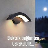 Elektrikle Çalışır 24 Watt İç Ve Dış Mekan Led Duvar Aplik Bahçe Kapı Girişi Armatür 3200K Gün Işığı