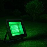 Elektrikle Çalışır, 50 Watt Yeşil Işık İç Ve Dış Mekan Slim Led Projektör, Yağmurdan Etkilenmez