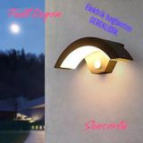 Elektrikle Çalışır, Sensörlü 24 Watt İç Ve Dış Mekan Led Duvar Aplik 3000K G. Işığı Led Armatür