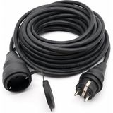 Elektrikli Araç Şarj Uzatma KABLOSU,%100 Bakır 3x4 Mm², Topraklı Ev Şarj ve Güç Uzatma Kablosu, Kalın Kesit Profesyonel Kullanım (10 Metre) - Ahşap - Bej - Siyah