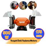 Elektrikli Bıçak Kesici Bileme Taş Motoru 175 Mm Zımpara 500 W Rico Taşlama Metal Tezgah Üstü Çark