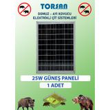 Elektrikli Çit Için Güneş Paneli 25W