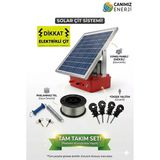 Elektrikli Çit Sistemleri Güneş Enerjili Elektrikli Çit Dev Kapasite Paketi 30 Dönüm Etkili (Maksimum Güç)