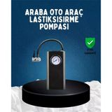 Elektrikli H.a Kompresörü Type-C Usb Şarjlı Çok Fonksiyonlu Lastik Pompası