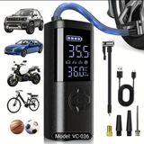 Elektrikli Hava Pompası 150 PSI Araba Dijital LCD Ekranlı Kablosuz Hava Kompresörü Bisiklet Motosiklet için LED Işıklı Mini Lastik Pompası Araba Topları ve Şişme Yastıklar