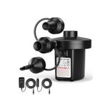 Elektrikli Hava Pompası Şişme Yatak Şişirme Vakumlama 12V AC/50W Adaptör Ve Çakmaklık Girişli 3 Hava Nozullu Bot Simit Şişme Koltuk Deniz Yatağı Pompa Air Pump AİR-PUMP