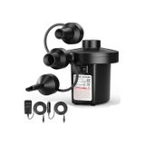 Elektrikli Hava Pompası Şişme Yatak Şişirme Vakumlama 12V AC/50W Adaptör Ve Çakmaklık Girişli 3 Hava Nozullu Bot Simit