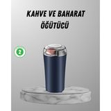 Elektrikli Kahve ve Baharat Öğütücü – Güçlü Motor Paslanmaz Çelik Gövde - TK002M-6VV4B - Çok Renkli