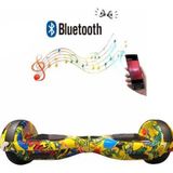 Elektrikli Kaykay Bluetoothlu Hoverboard 6.5 Inch Grafity Desenli Akıllı Denge Özelliği - D21