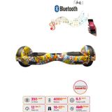 Elektrikli Kaykay Bluetoothlu Hoverboard 6.5 Inch Grafity Desenli Akıllı Denge Özelliği - D25