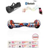 Elektrikli Kaykay Full Ledli Hoverboard Bluetooth Hoparlörlü 6.5 Inch Çanta Hediyeli D09