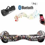 Elektrikli Kaykay Full Ledli Hoverboard Bluetooth Hoparlörlü 6.5 Inch Çanta Hediyeli D14