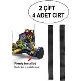Elektrikli Kaykay HoverKart Aksesuarı HOVERKART CIRTI Tüm Modeller ile Uyumlu Cırt 2 Çift 4 Adet
