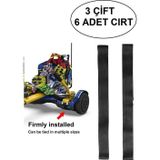 Elektrikli Kaykay HoverKart Aksesuarı HOVERKART CIRTI Tüm Modeller ile Uyumlu Cırt 3 Çift 6 Adet