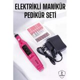 Elektrikli Manikür Pedikür Törpü Seti Protez Tırnak Nasır Temizleyici P57071s1652