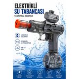 Elektrikli Otomatik Su Tabancası Şarjlı Usb’li Şeffaf Su Depolu Çocuk Oyuncak Su Tabancası