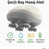 Elektrikli Saç Derisi Masaj Cihazı Kan Dolaşımını Arttıran, Şarjlı 3 Hızlı Tüm Vücud Masaj Aleti