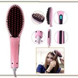 Elektrikli Saç Düzleştirici Tarak Fast Hair Straightener - Pembe - 0