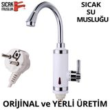 Elektrikli Sıcak Musluk Ani Su Isıtıcı Termal Şofben Musluk