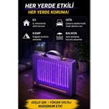 Elektrikli Sinek Öldürücü Lamba | Şarjlı, Sessiz, Led Işıklı Etkili Koruma