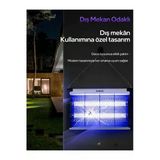 Elektrikli Sinek Öldürücü Makine Uv Işıklı Çiftli Gece Lambası 8 Watt - Süpermarket