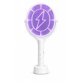 Elektrikli Sinek Öldürücü Raket 3500-3700V, 1200 mAh, Type-C Şarjlı | 6 LED Işıklı, Standlı Tasarım, Kablosuz Kullanım, Çok Katmanlı Izgara, USB Type-C Şarj