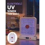 Elektrikli Sinek Öldürücü Uv Işıklı Masaüstü Cihaz Beyaz Renk