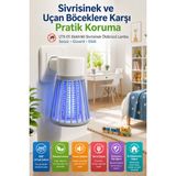 Elektrikli Sivrisinek Öldürücü Lamba Uv Işıklı Fişli Sinek Kovucu Sessiz Böcek Tuzağı Ltx-01 Ev Tipi