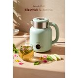 Elektrikli Su Isıtıcı Kettle Çelik Hazne Retro 1.5 L Su Yeşili Kt-01 Retrofi